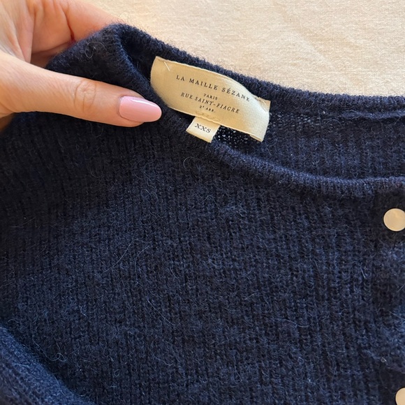 Sezane Gaspard sweater in navy blue - Picture 5 of 5